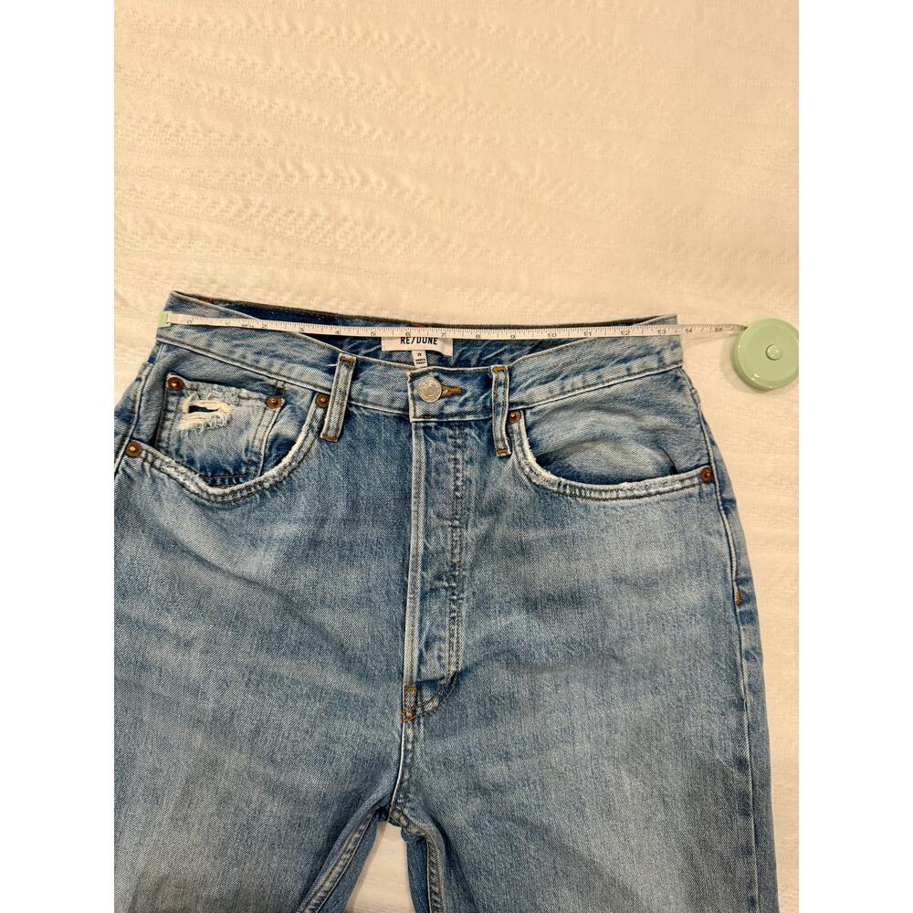 RE/DONE 70s Stove Pipe Jeans Women's 29 Straight Leg Retro Festival Boho 90s Raw - Picture 12 of 16